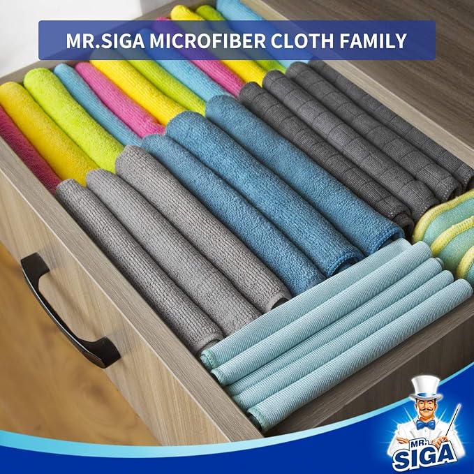 MR.SIGA Microfiber Cleaning Cloths, All Purpose Cleaning Towels - Image 5