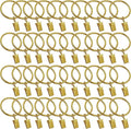 40 Pack Curtain Rings with Clips, Window Clip Rings Curtain Hooks Hangers Clip by Azmoncy