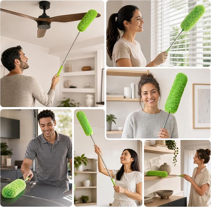GÜTEWERK Extendable Microfiber Duster, 55 Inch - Image 7