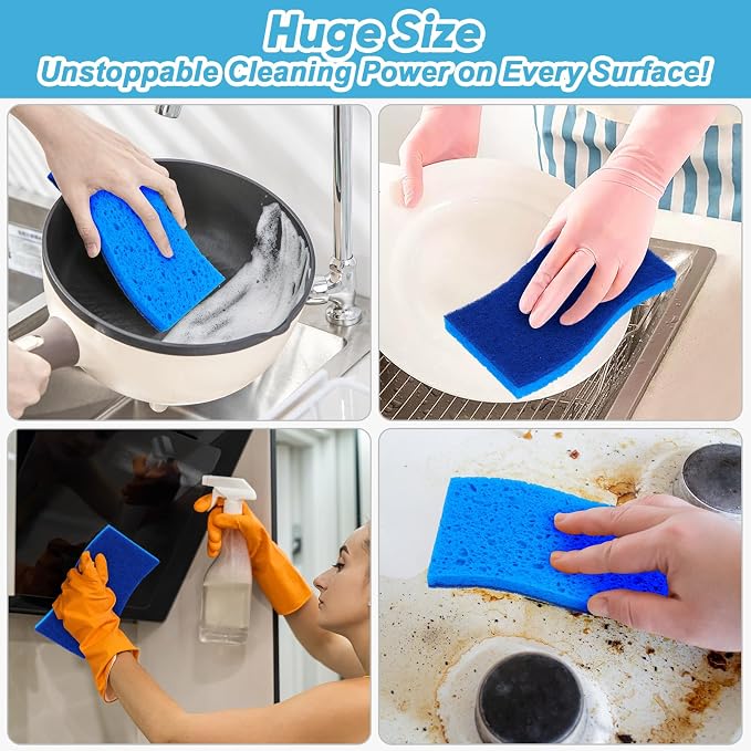 AIDEA XL Sponges Kitchen 6Count, Non-Scratch Scrub Sponges - Image 7