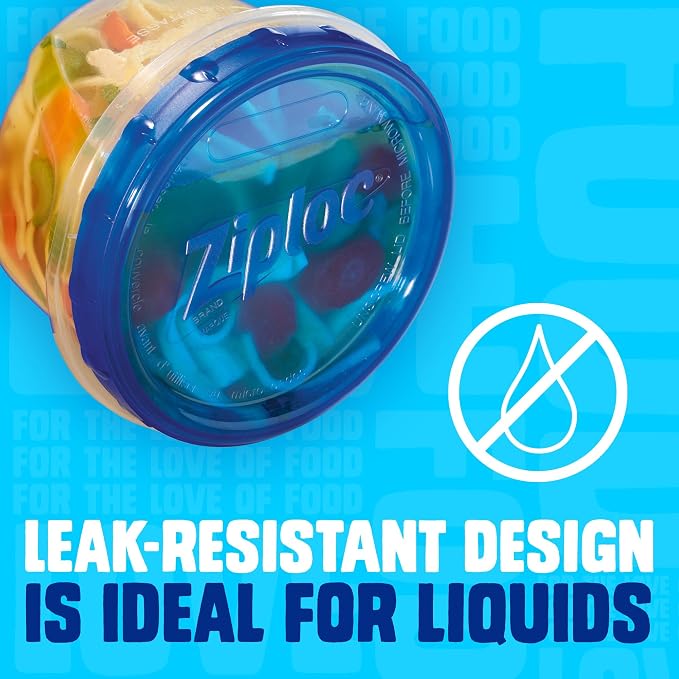 Ziploc Twist n Loc Food Storage Containers, Leak Resistant Design, Small and - Image 2
