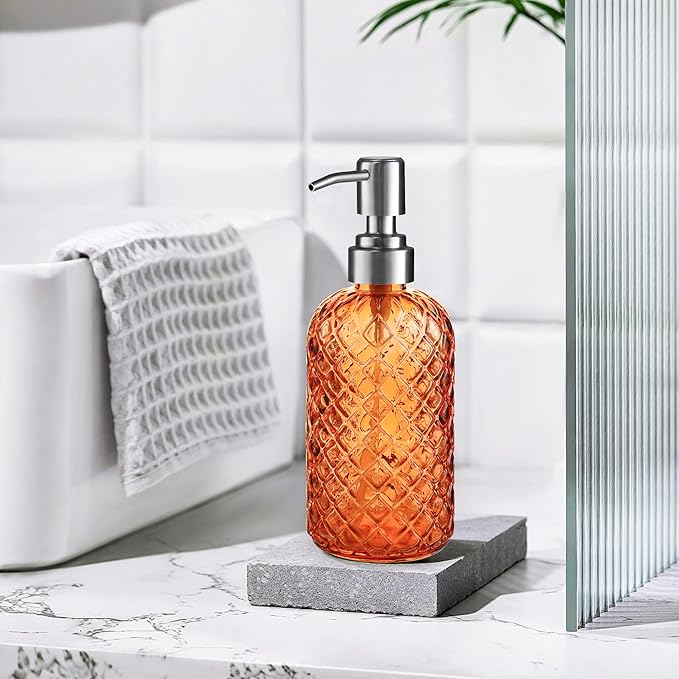 Kaishun Refillable Glass Soap Dispenser - Image 4