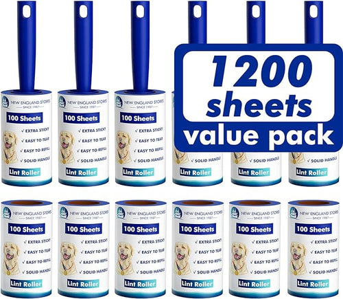 1200 Sheets Lint Roller with 6 Upgraded Handles, Mage Value Set Sticky Lint by NewEnglandStories