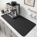 PoYang 31.5x17 Inch Coffee Mat, Extra Large Dish Drying Mat, Stain-Hiding by PoYang