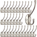 30 Pack Heavy Duty Silvery Dual Coat Hooks by IBosins