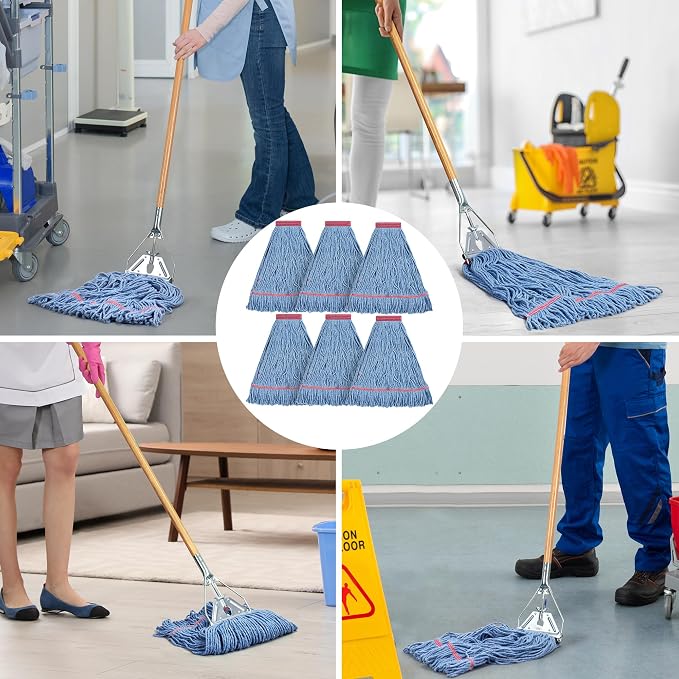 Matthew Cleaning 24oz Heavy Duty Mop Head Commercial Replacement - Image 5