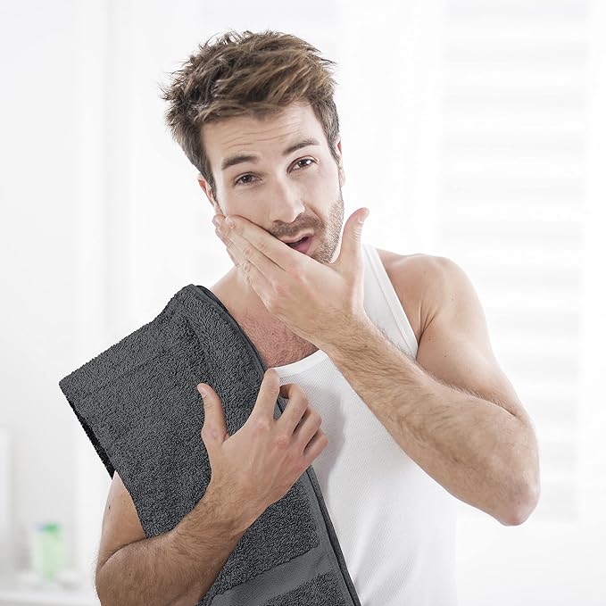 Utopia Towels Salon Towels, 16x27 in, 100% Cotton, Gym & Beauty Care - Image 5