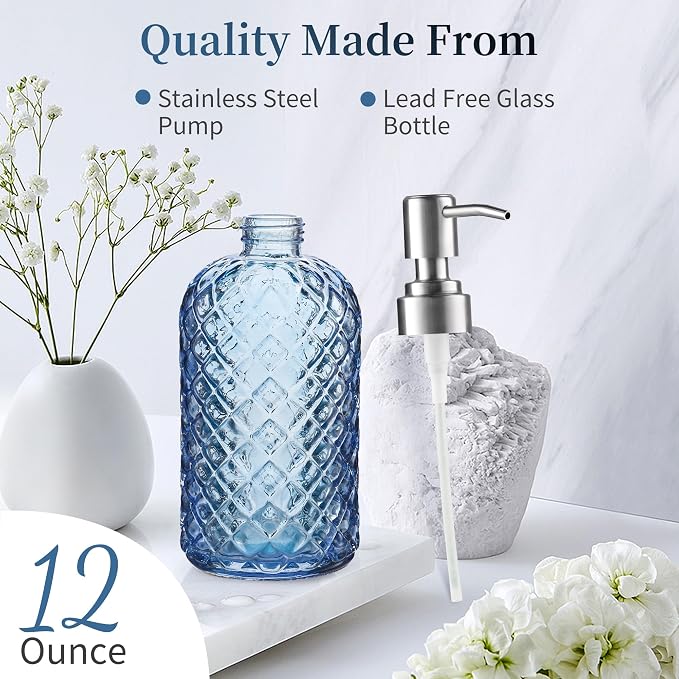 Kaishun Refillable Glass Soap Dispenser - Image 3