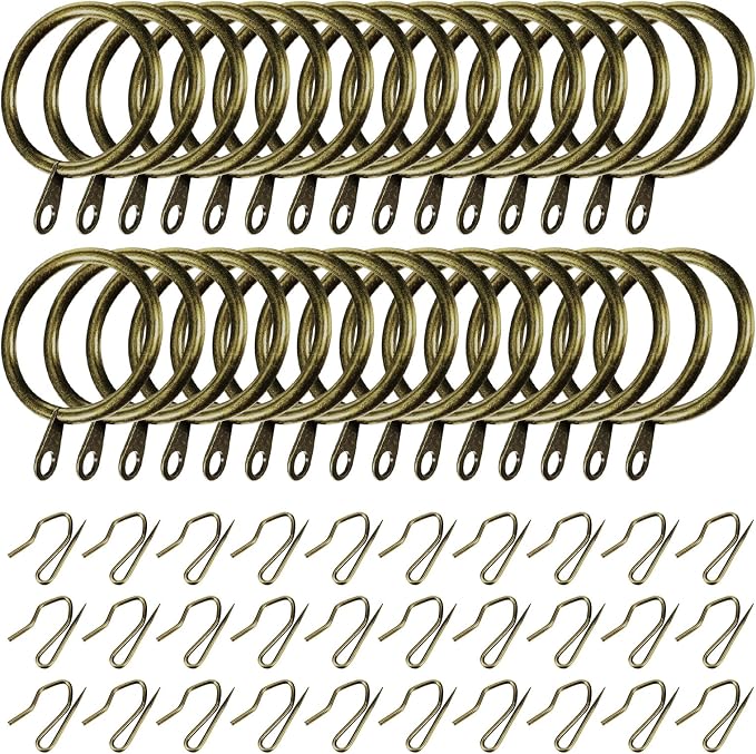 Hotop 30 Pcs Metal Curtain Rings - Image 4
