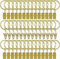 42 Pack Curtain Rod Clip Rings, Drapery Ring by LULARINE
