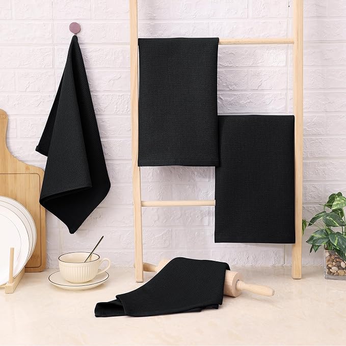Homaxy 100% Cotton Waffle Weave Kitchen Towels, 6 Pack - Image 7