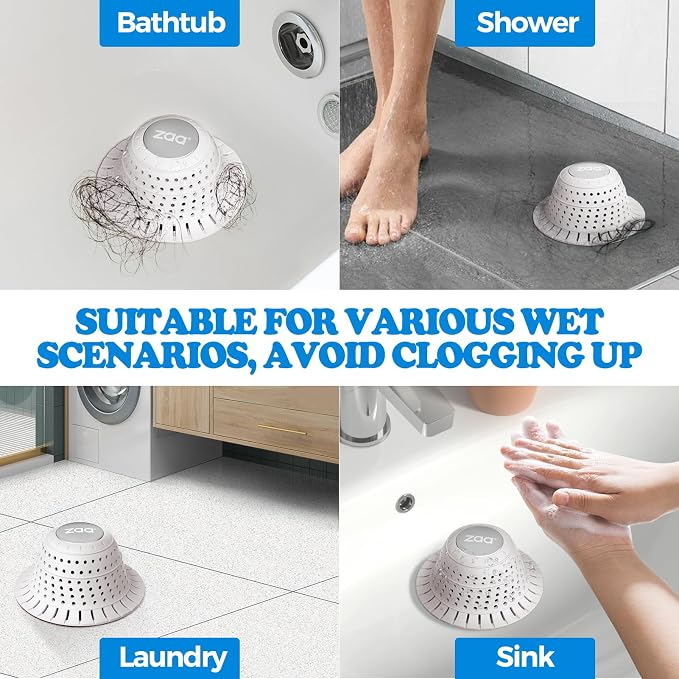 Shower Drain Hair Catcher Bathtub Drain Strainer Sink Drain Protector | - Image 2