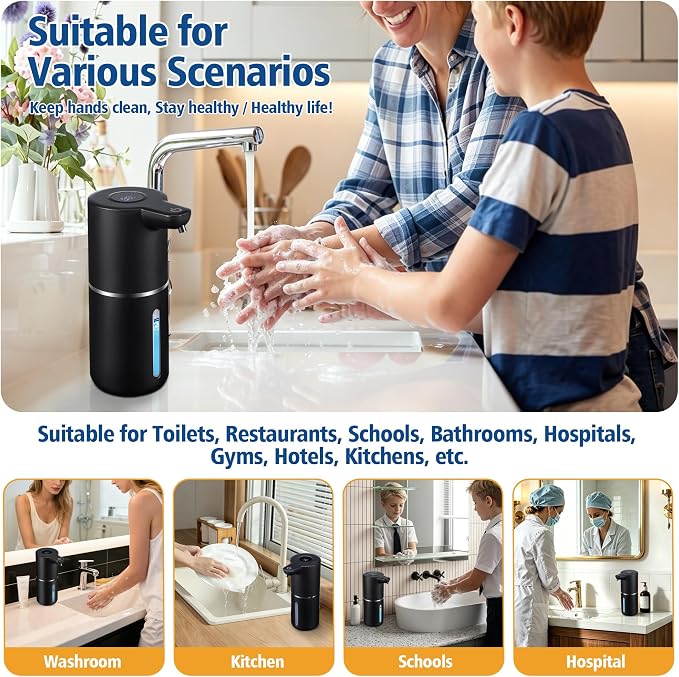 Automatic Liquid Soap Dispenser Touchless | USB Rechargeable Smart Hand Soap - Image 9