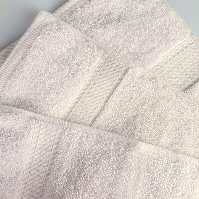 SUPERIOR Egyptian Cotton Pile Heavyweight Bath Sheet, 2 Piece Set, Cream | - Image 5