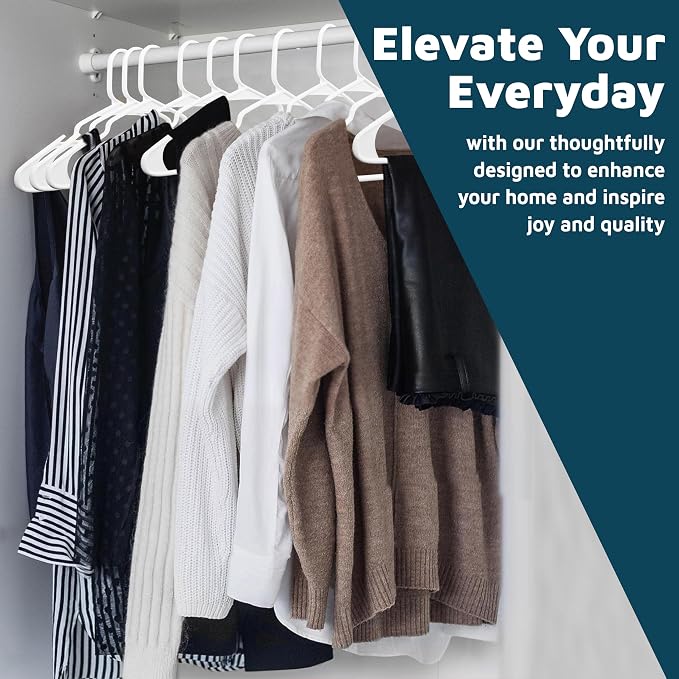 Plastic Clothes Hangers – Heavy Duty Hanger Set, - Image 3