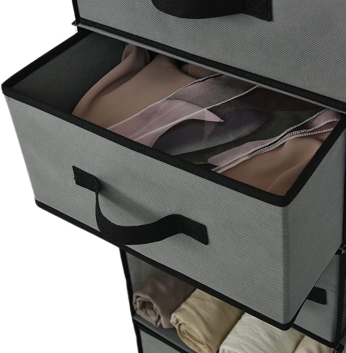 GRANNY SAYS Hanging Closet Organizer, 5 Drawers, 6 Shelves, 4 Pockets, 6 - Image 8