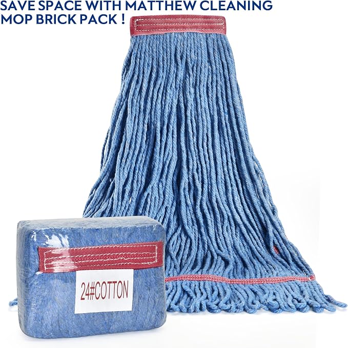 Matthew Cleaning 24oz Heavy Duty Mop Head Commercial Replacement - Image 4