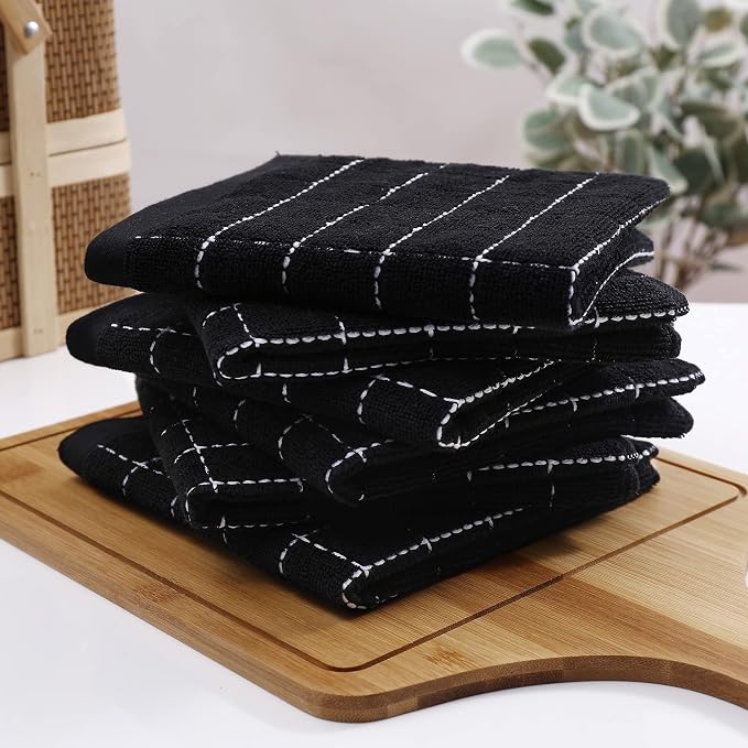 Homaxy 100% Cotton Terry Kitchen Towels, 12 Pack - Image 8