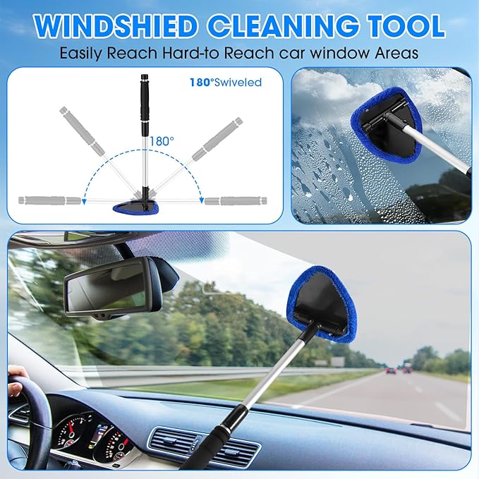 Windshield Cleaner Tool, Car Interior Cleaning Kit - Image 5
