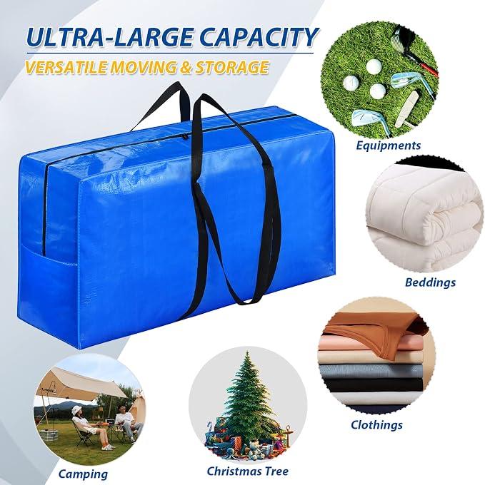 Extra Large Storage Bags, 57 Gallon XXL Jumbo Large Moving Bags Heavy Duty | 2 - Image 5