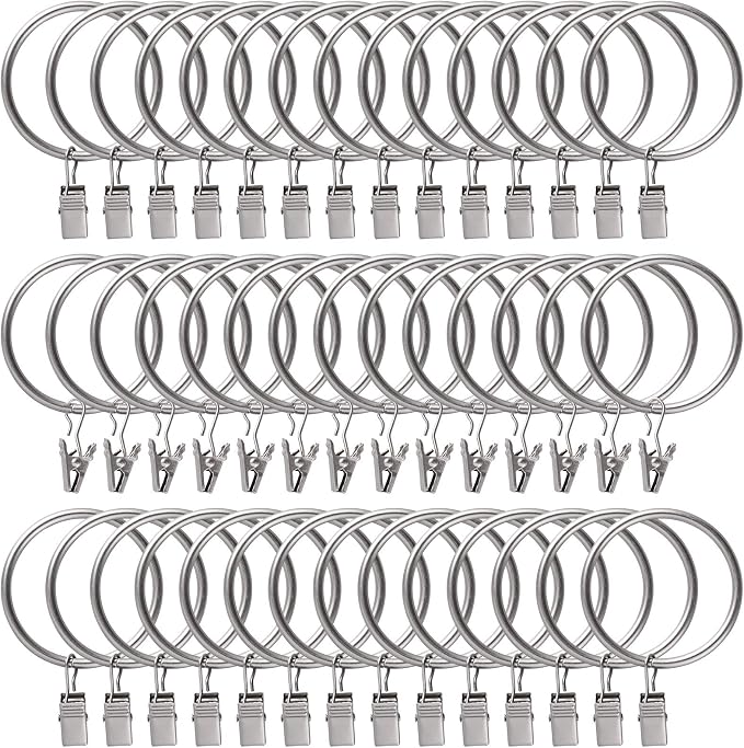 Lansian 44 Pack Curtain Rings by Lansian