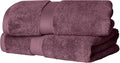 SUPERIOR Egyptian Cotton Plush & Absorbent, Bath Towel Set of 2, Plum | Quick by SUPERIOR