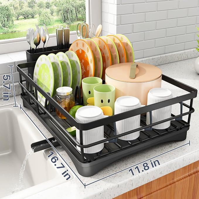 SAYZH Dish Drying Rack for Kitchen Counter - Image 5