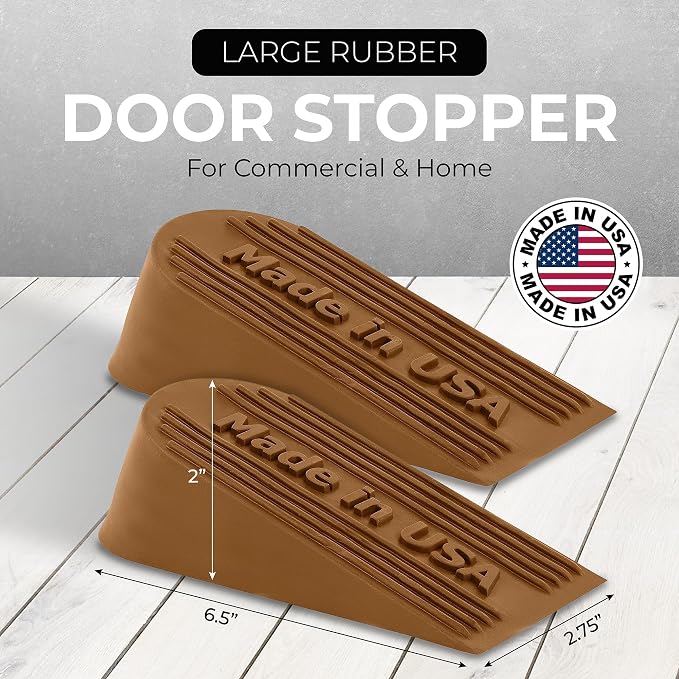 Large Rubber Door Stopper Made in USA - Image 2