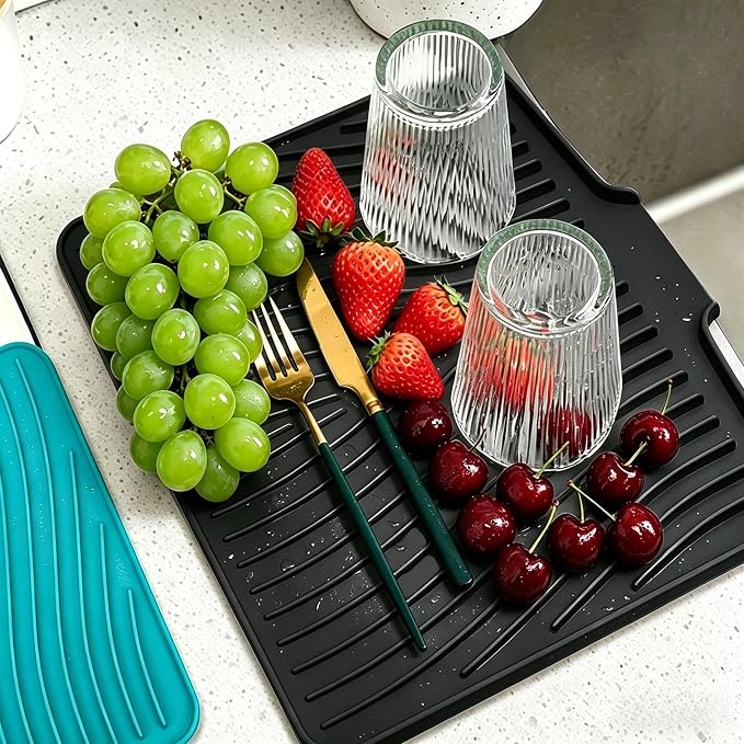 Silicone Dish Drying Mat, 15.7"*13 "Dish Drying Pad, kitchen accessories - Image 5