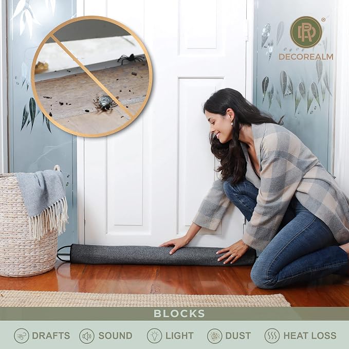 Heavy Duty Under Door Draft Stopper and Noise Blocker, Sound Proof Under Door - Image 3