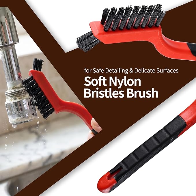 8Pcs Wire Brush Set for Cleaning Rust Paint, Heavy Duty Scratch Brushes - Image 7