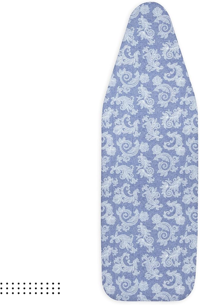 Encasa XO Padded Ironing Board Cover and Pad 54"x15" Blue - Image 6