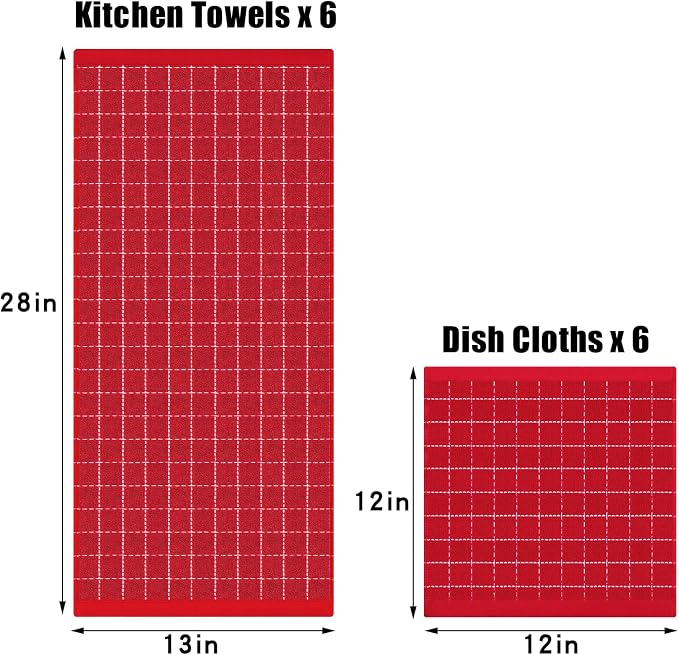 Homaxy Kitchen Towels and Dishcloths Set - Image 4