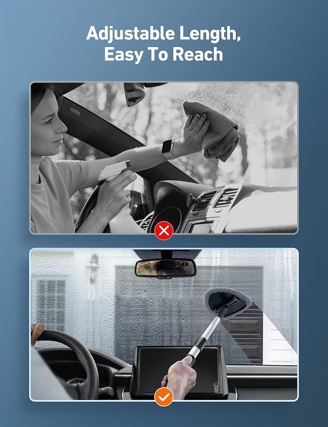 AstroAI 26" Super-Long Windshield Cleaner Tool & Car Interior Detailing Kit | - Image 3