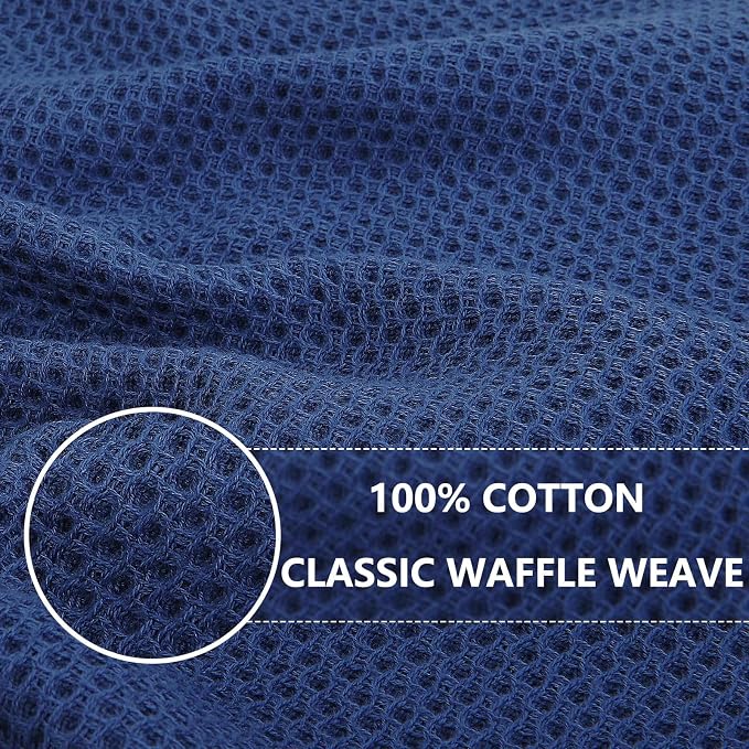 Homaxy 100% Cotton Waffle Weave Kitchen Dish Cloths 24-Pack, Ultra Soft - Image 2