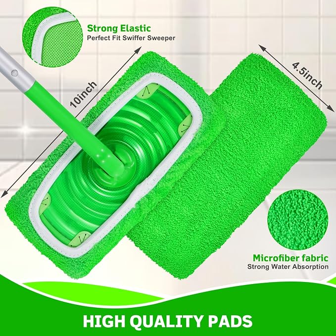 Reusable Microfiber Mop Pads Compatible - Image 3