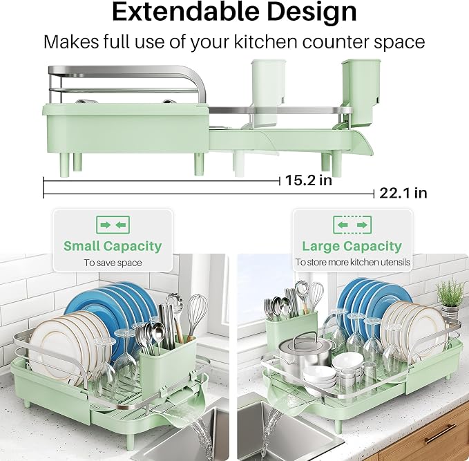 SNTD Expandable Dish Drying Rack - Image 3