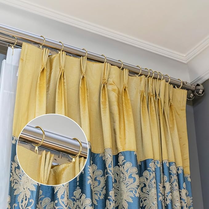 Hotop 60 Pcs 1.65 Inch Curtain Ring and 60 Pcs Pin Hook, 0.98/1.26/1.5/1.65 - Image 5