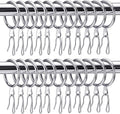 Hotop 60 Pcs 1.26 Inch Curtain Ring and 60 Pcs Pin Hook, 0.98/1.26/1.5/1.65 by HOTOP