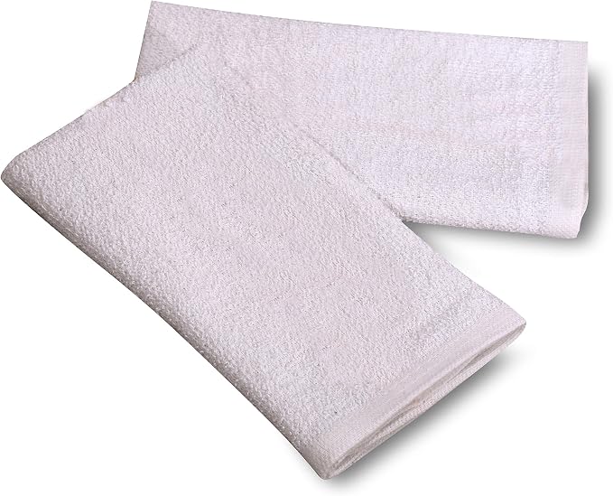GOLD TEXTILES 36 PC New Cotton Blend White Restaurant Bar Mops Kitchen Towels - Image 2
