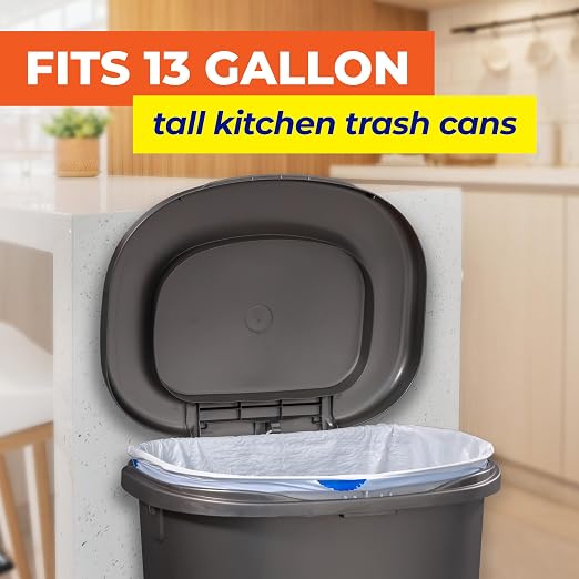 Hefty Essentials 13 Gallon Kitchen Trash Bags, 120ct | Bulk Pack, 13G Tall - Image 2