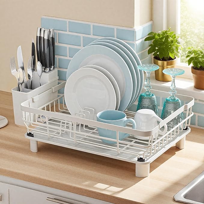MOUKABAL Dish Drying Rack with Drainboard - Image 7