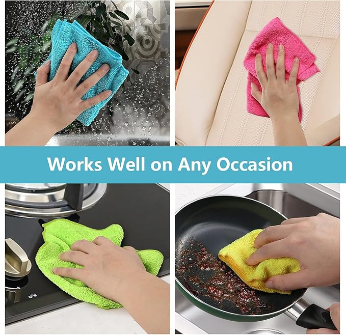 HOMEXCEL Microfiber Cleaning Cloth 800 Pack, Microfiber Towel - Image 6