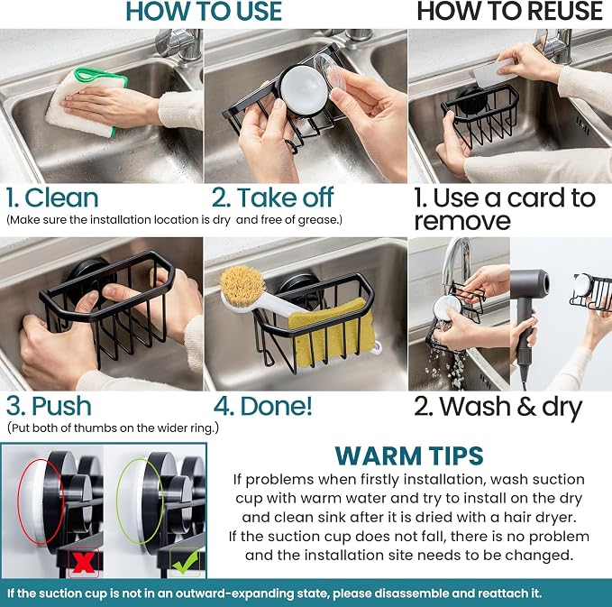 TAILI Sponge Holder for Kitchen Sink - Image 2