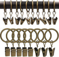 100 Pack Metal Curtain Rings by AMZSEVEN