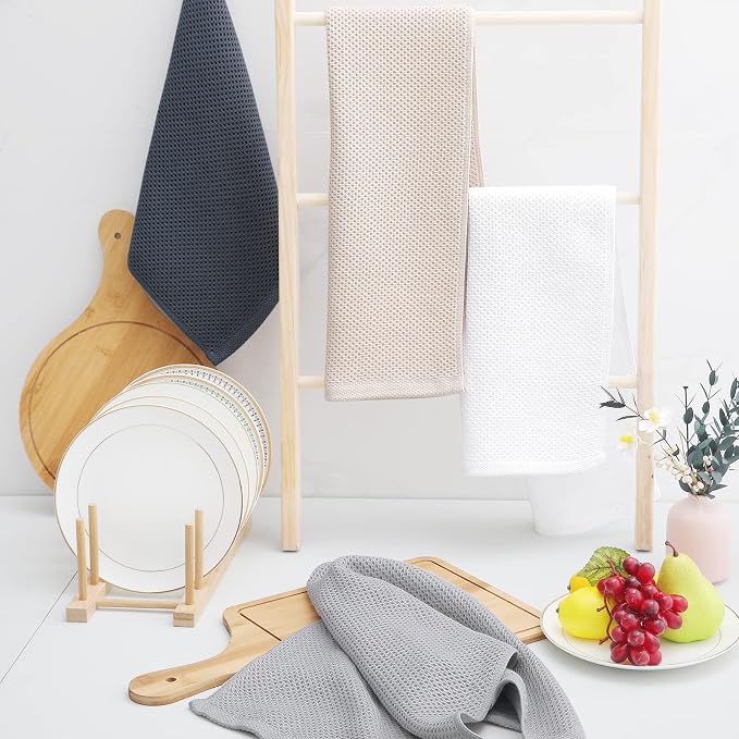 Homaxy 100% Cotton Waffle Weave Kitchen Dish Towels 18-Pack, Ultra Soft - Image 6
