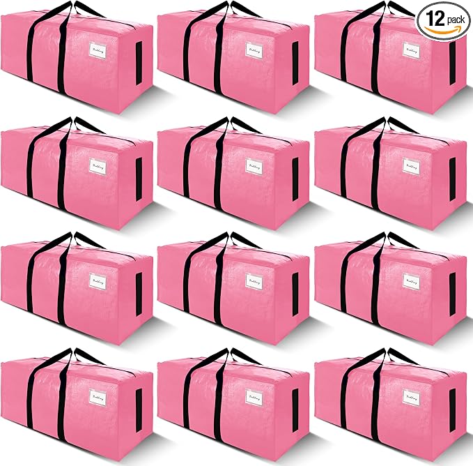 SWEET DOLPHIN 12 Pack 200LB Heavy-Duty Moving Bags by SWEET+DOLPHIN