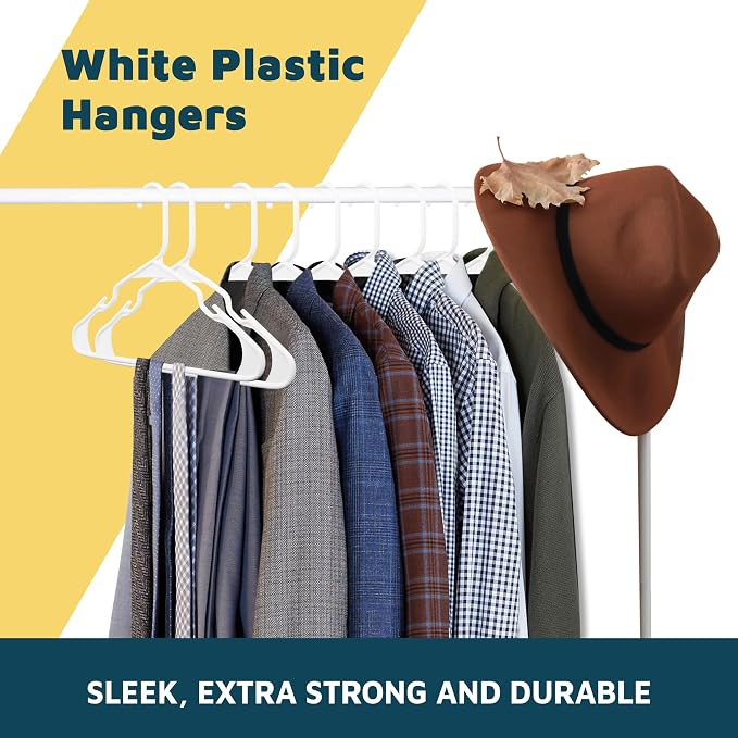 Lifemaster Plastic Clothes Hangers – Heavy Duty Hanger Set, - Image 9