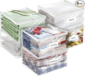 Plastic Storage Bags with Easy-Glide Zipper, Durable Clear Vinyl Zippered by Kikerike