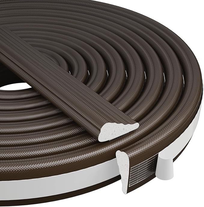 Kneelisa 3Pcs×196” Wedge-Shape Foam Window Weather Stripping Door Seal | by KNEELISA